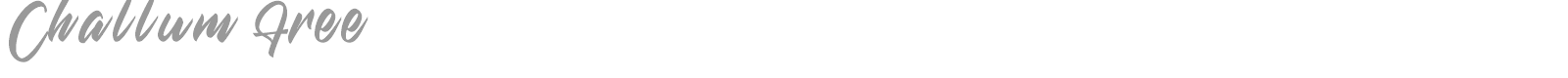 Challum font preview